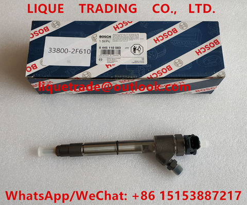 China BOSCH Fuel injector 0445110583, 0445110584 for HYUNDAI D4HB EURO 6 33800-2F610 supplier