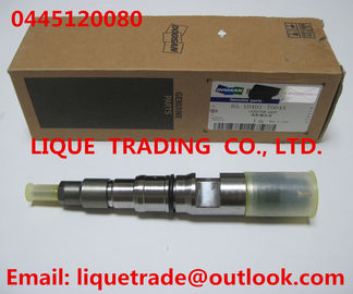 China Genuine and New Common rail injector 0445120080 / 0 445 120 080  for DAEWOO DOOSAN DL06S 65.10401-7004A supplier
