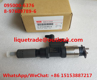 China DENSO 6376 genuine common rail INJECTOR 095000-6376, 8-97609789-6 , 8976097896 , 97609789 supplier