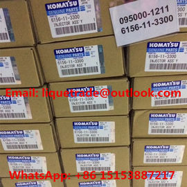 China DENSO Common Rail Injector 095000-1211 for Komatsu 6156-11-3300 , 6156113300 supplier