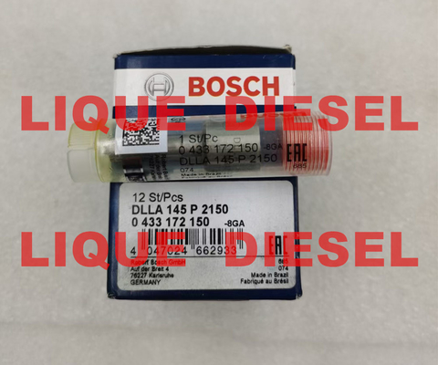 China BOSCH Genuine INJECTOR NOZZLE 0433172150 , DLLA145P2150 , 0 433 172 150 , DLLA 145 P 2150 supplier