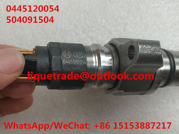 BOSCH common rail injector 0445120054 , 0 445 120 054 , 0445 120 054 for IVECO 504091504,   2855491 supplier