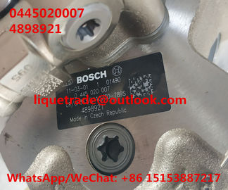 CUMMINS Common Rail Fuel Pump Cummins 4897040, 4898921, IVECO 5801382396 BOSCH 0445020007, 0 445 020 007, 0445020175 supplier