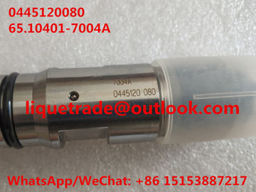 Common rail injector 0445120080, 65.10401-7004A , 0 445 120 080, 0445 120 080  for DAEWOO DOOSAN DL06S 65.10401-7004 supplier