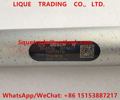 BOSCH Common rail fuel rail 0445214112 , 0 445 214 112 for NISSAN 17520-MA71A, 17520MA71A supplier