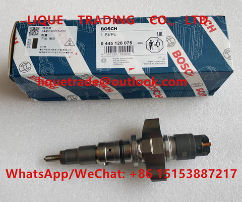 BOSCH Common rail injector 0445120075 , 0 445 120 075 for IVECO 504128307, 5801382396,   2855135 supplier